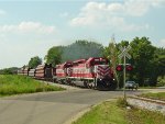 WSOR 4007 and 2054 hauling the load